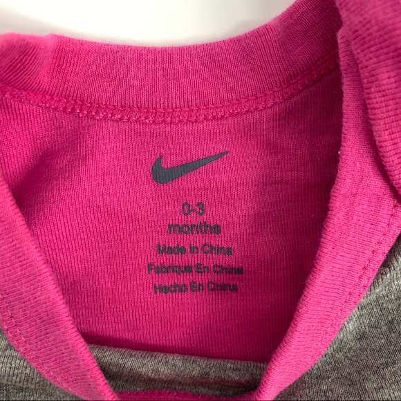 Nike Fushia pink girls 1pc 0-3 months Newborn - Picture 3 of 4